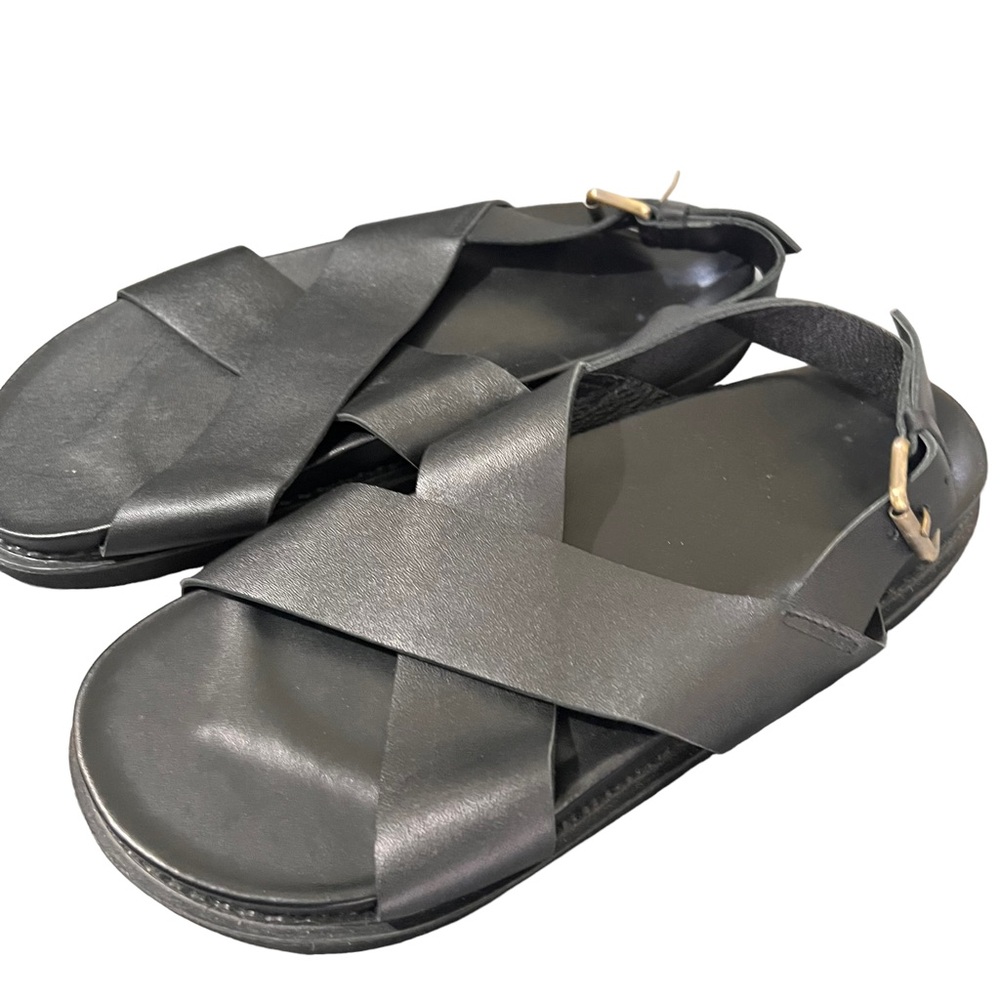NEW Liberte Leather Capri Black Sandals - Picture 10 of 14